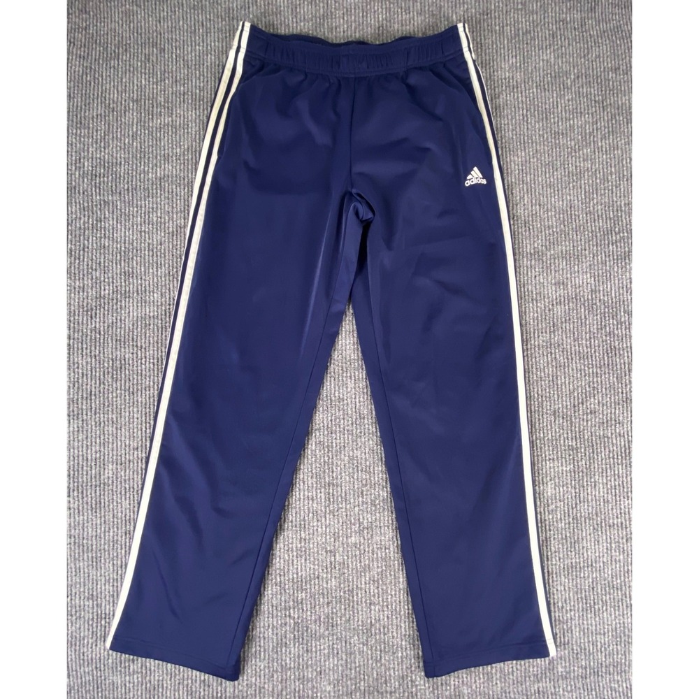 Adidas Track Pants Mens Large Blue 3-Stripe Activewear Sporty Gorpcore Y2K Retro
